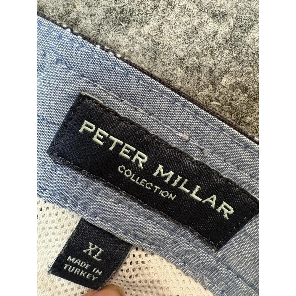 Peter Millar Swim Trunks Mens XL Blue Geometric Print Elastic Waist Mesh Lined